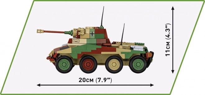 model de construcție vehicul blindat Sd.Kfz 234/2 Puma