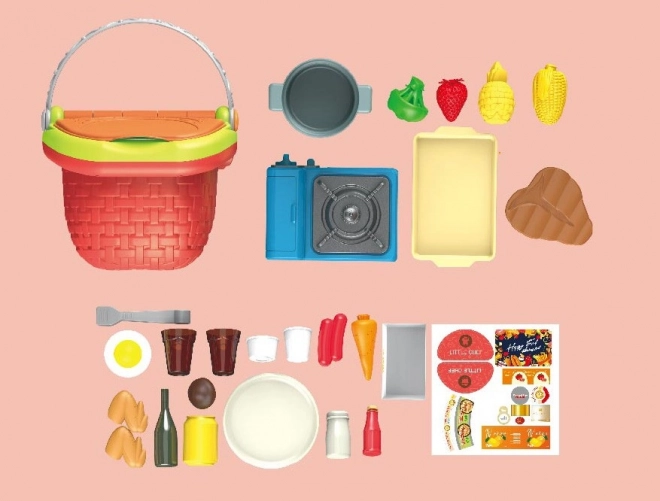 Coș Picnic cu Mâncare