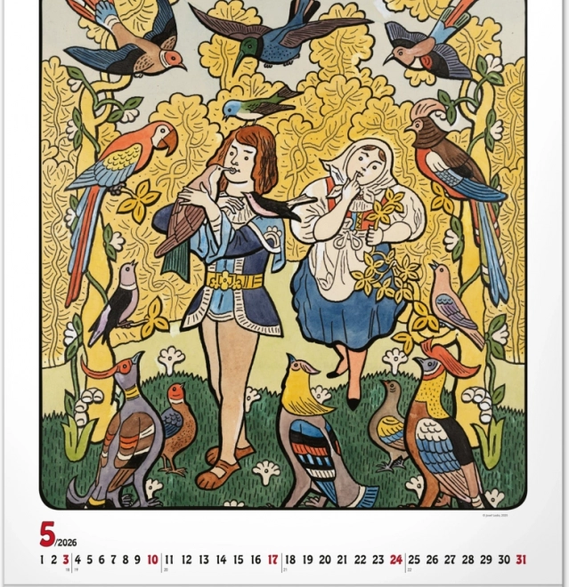 calendar de perete Josef Lada 2026