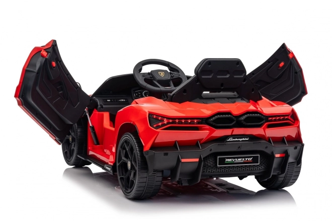 Mașinuță Lamborghini Revuelto pentru copii, roșie