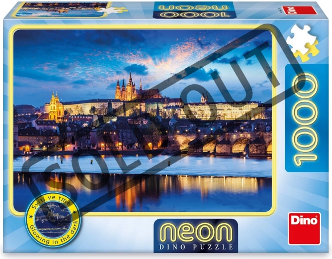 Puzzle neon Castelul Praga