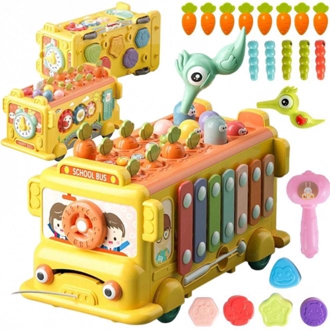Autobuz interactiv educativ pentru copii Woopie Montessori 6-in-1