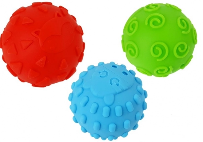 Bile senzoriale colorate pentru bebeluși set 6