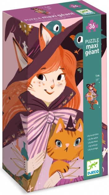 Puzzle uriaș Vrăjitoarea Lily de la Djeco