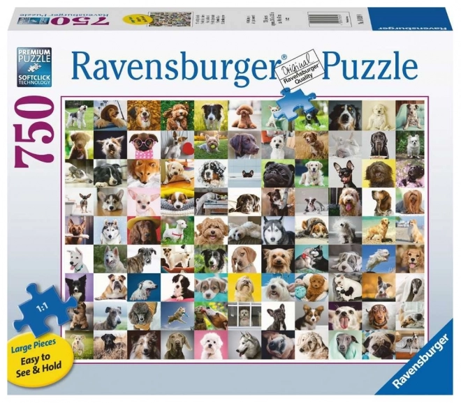 Puzzle format mare 99 Căţei adorabili 750 de piese