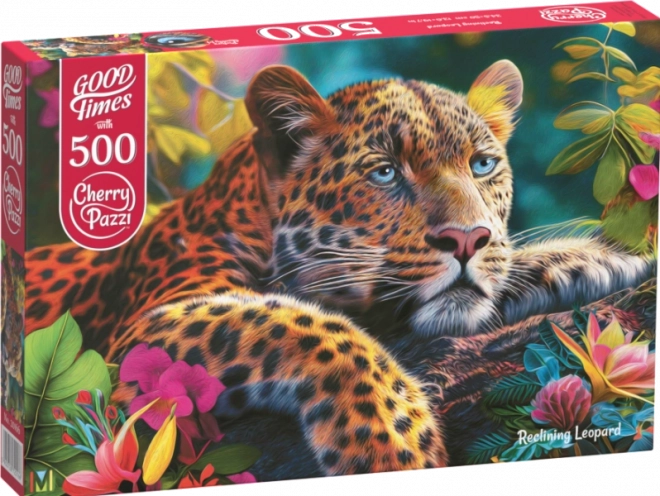 Puzzle leopard culcat 500 piese