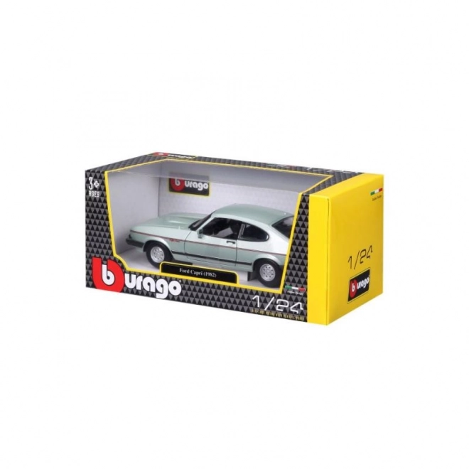 Mașinuță Ford Capri 1982 Bburago 1:24 Plus Verde Deschis