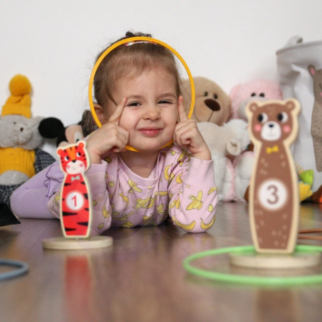 Joc de îndemânare din lemn Animăluțe Tooky Toy