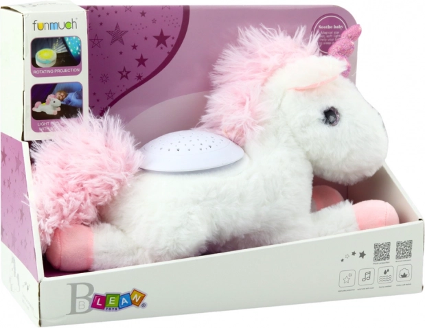 Unicorn adormit cu proiector și melodii