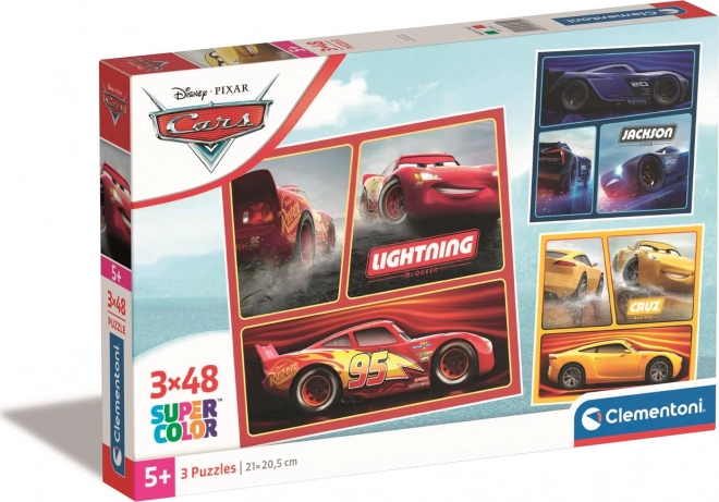 Puzzle 3x48 Bucăți CARS Clementoni