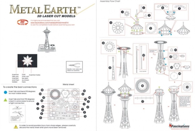 Puzzle 3D Metal Earth Space Needle