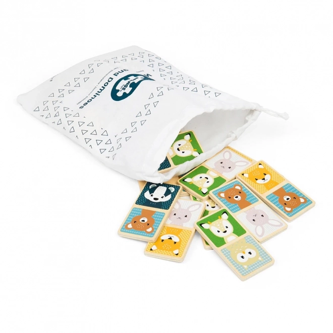 Domino cu animale din pădure Bigjigs Toys