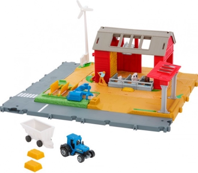 Set Matchbox fermă animale tractor sunet