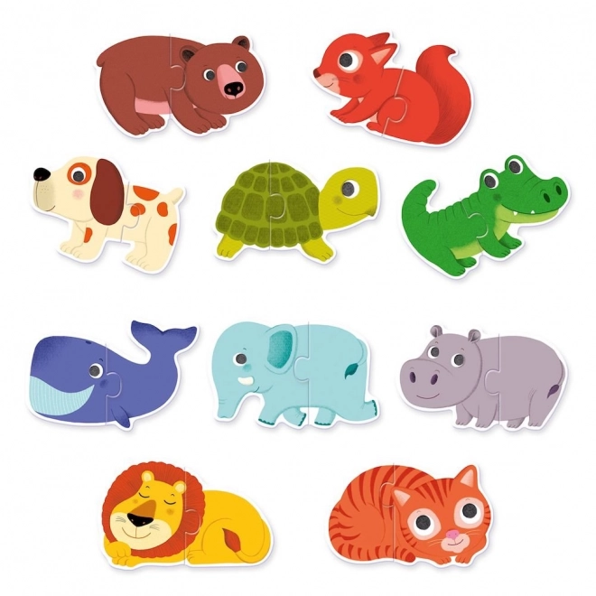 Puzzle Djeco Animale 10x2 Piese