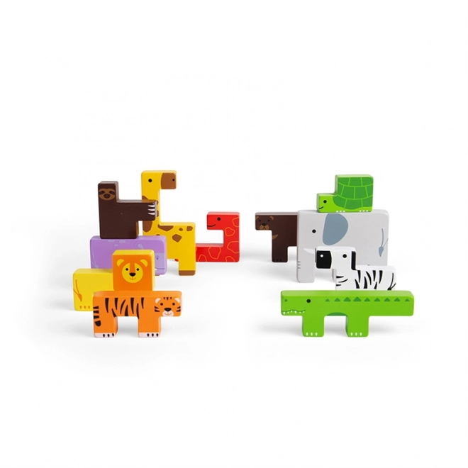 puzzle safari cu animale bigjigs toys