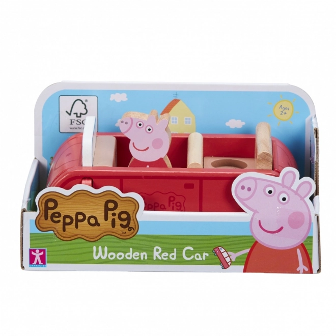 mașină de lemn Peppa Pig