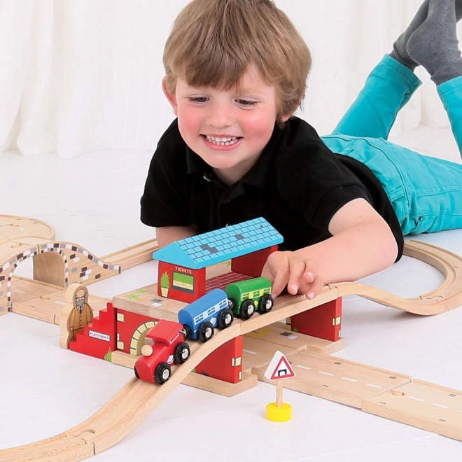 gară supraterană Bigjigs Rail