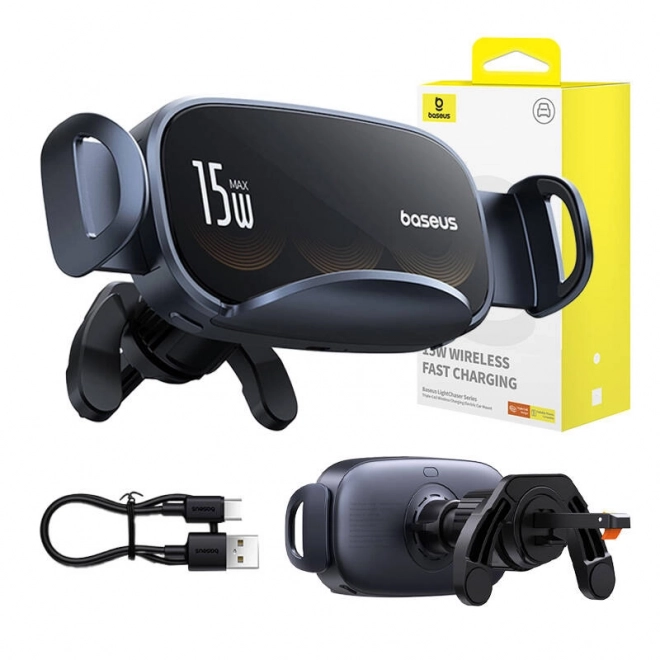Suport auto cu încărcător wireless Baseus LightChaser