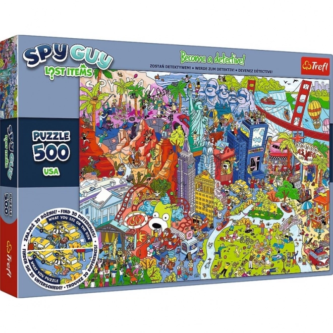 Puzzle 500 de piese Spy Guy Lost Items SUA