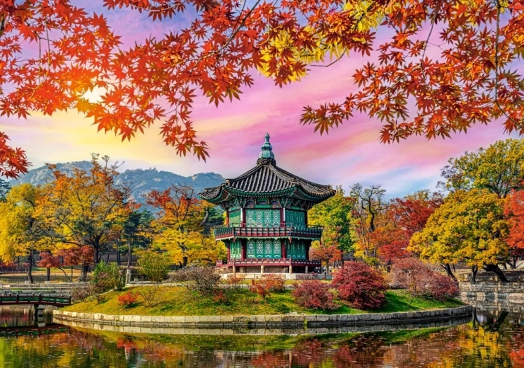 Puzzle Palat Gyeongbokgung, Coreea de Sud 500 piese