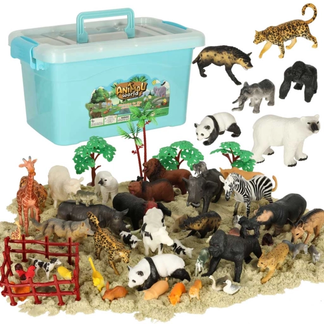 Set figurine animale zoo