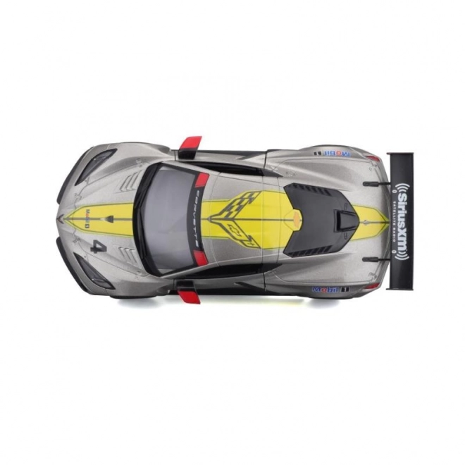 Model auto Chevrolet Corvette C8R Bburago 2020 galben