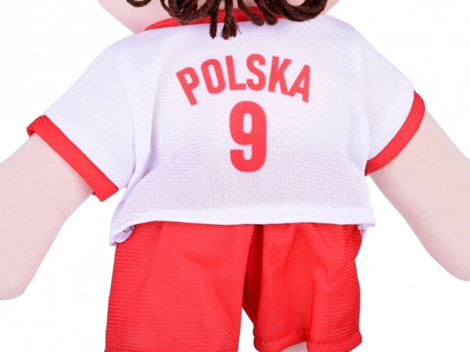 Păpușa de pluș fotbalist