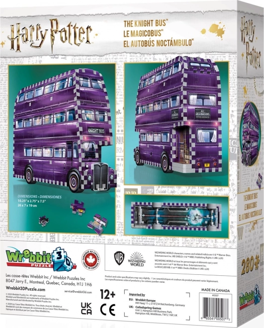 puzzle 3D Wrebbit autobuzul magic Harry Potter