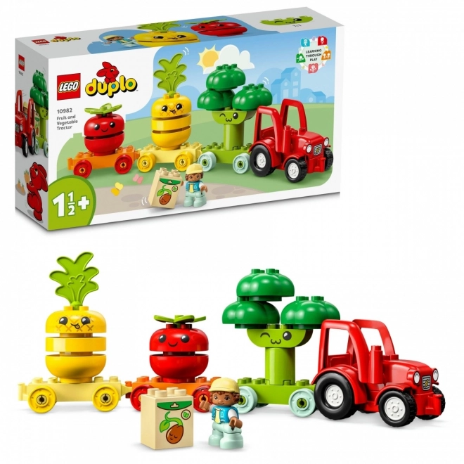 Tractorul cu legume și fructe LEGO DUPLO