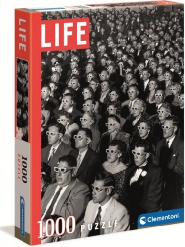 Motivul iconic LIFE în versiune alb-negru