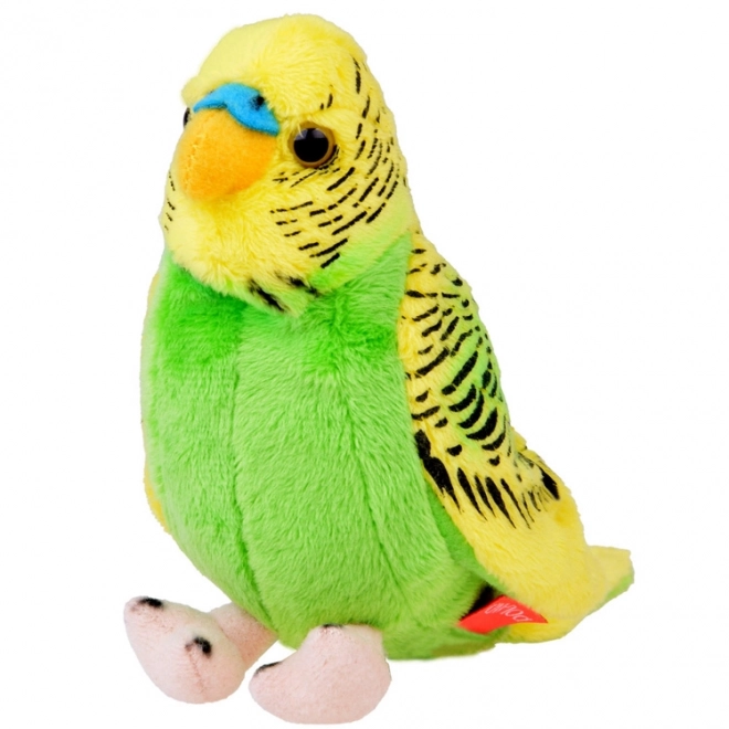 Papagal ondulat de pluș verde-galben
