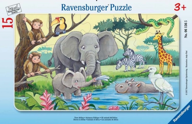 Puzzle animale africane 15 piese