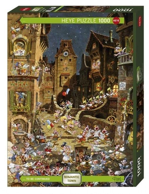 Puzzle oraș romantic, noapte