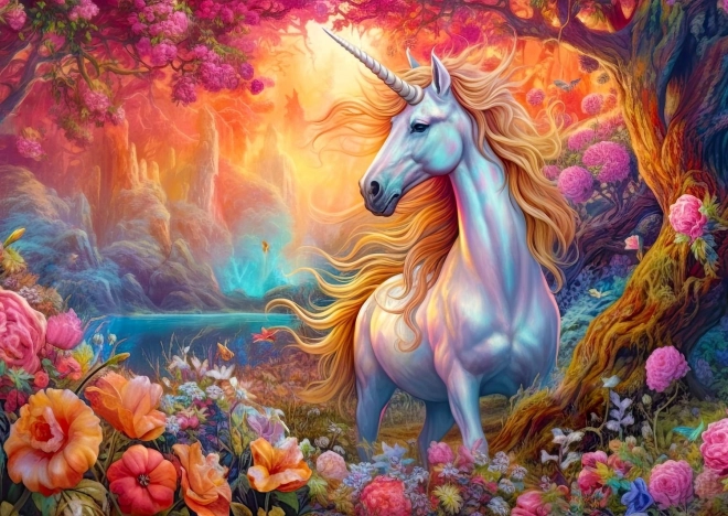 Puzzle 1000 piese - Unicorn Fermecat
