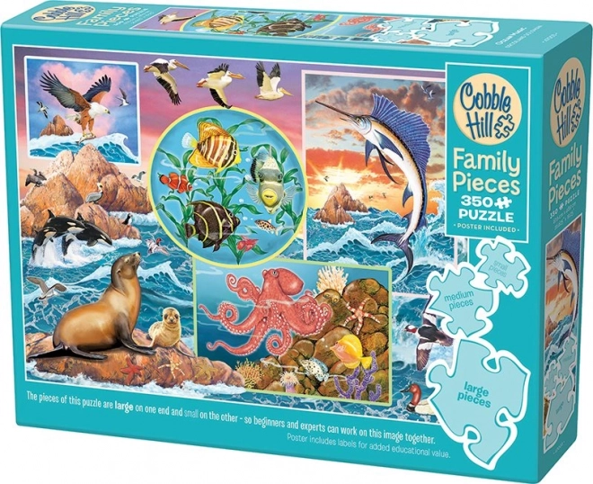 Puzzle de familie magia oceanului 350 piese