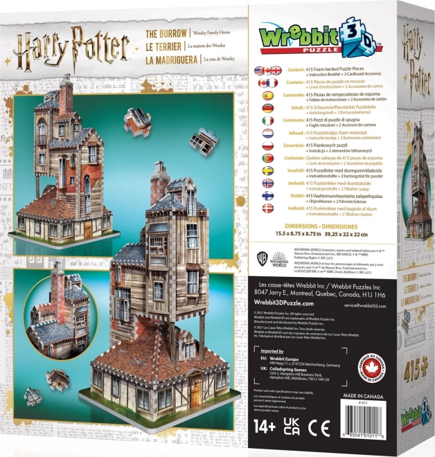 WREBBIT Puzzle 3D Harry Potter: Vizuina