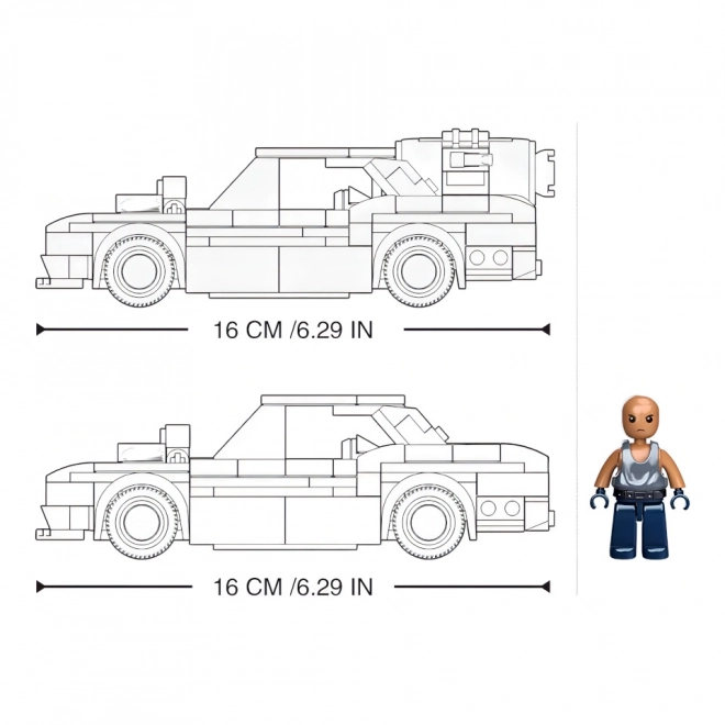 Sluban set de construcție Mașină de curse stradală 2 în 1