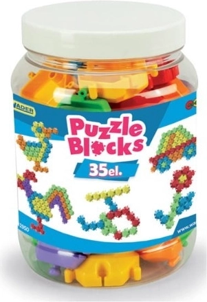 Puzzle de construcție în borcan, 35 piese