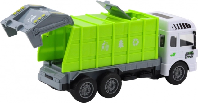 Mașină de gunoi teleghidată verde 1:24