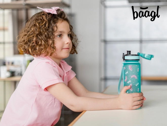 Sticlă tritan pentru băut BAAGL Curcubeu 500 ml