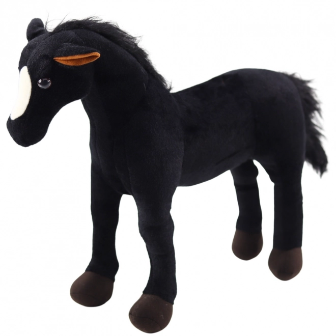 Cal din pluș negru 40 cm