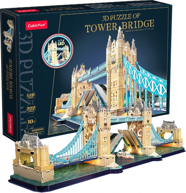 Puzzle 3D cu LED Tower Bridge