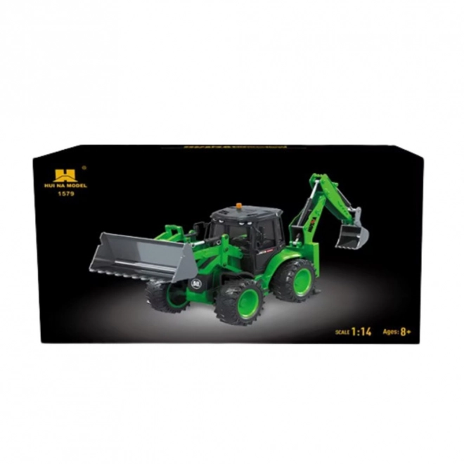 Excavator RC verde Huina 1:14