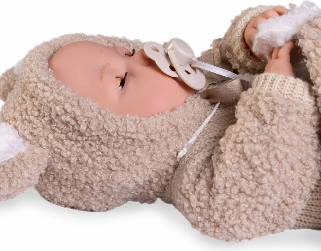 Bebeluș care clipește cu sunete și corp moale 37 cm
