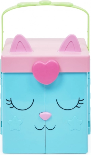 Geantă-portofel pisicuță portabilă cu lacăt