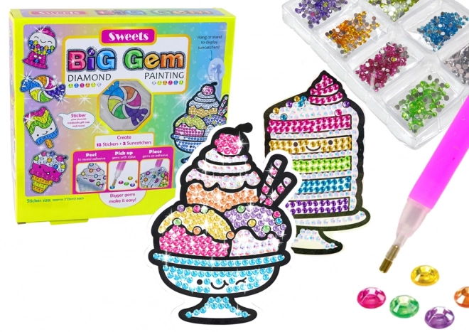 Set creativ broderie cu diamante Lipire etichete dulciuri