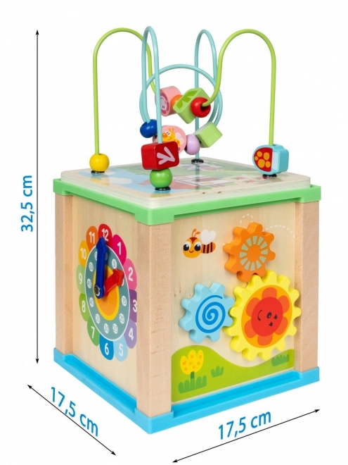 Cub activități din lemn 5 în 1