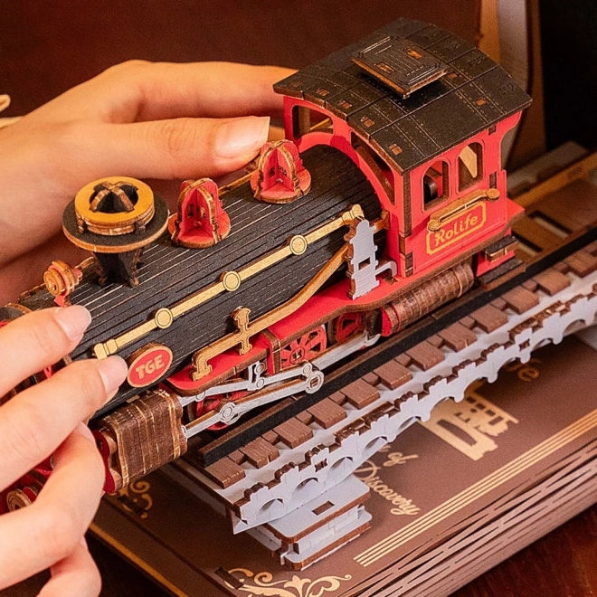 3D puzzle opritor de cărți Tren cu aburi istoric