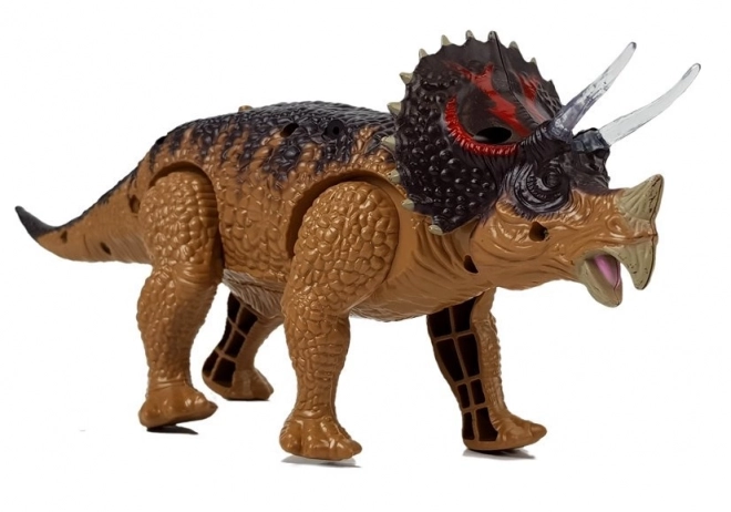 Dinozaur Triceratops pe baterii