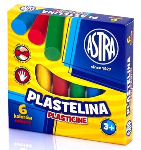 Plastilină colorată 6 culori Astra